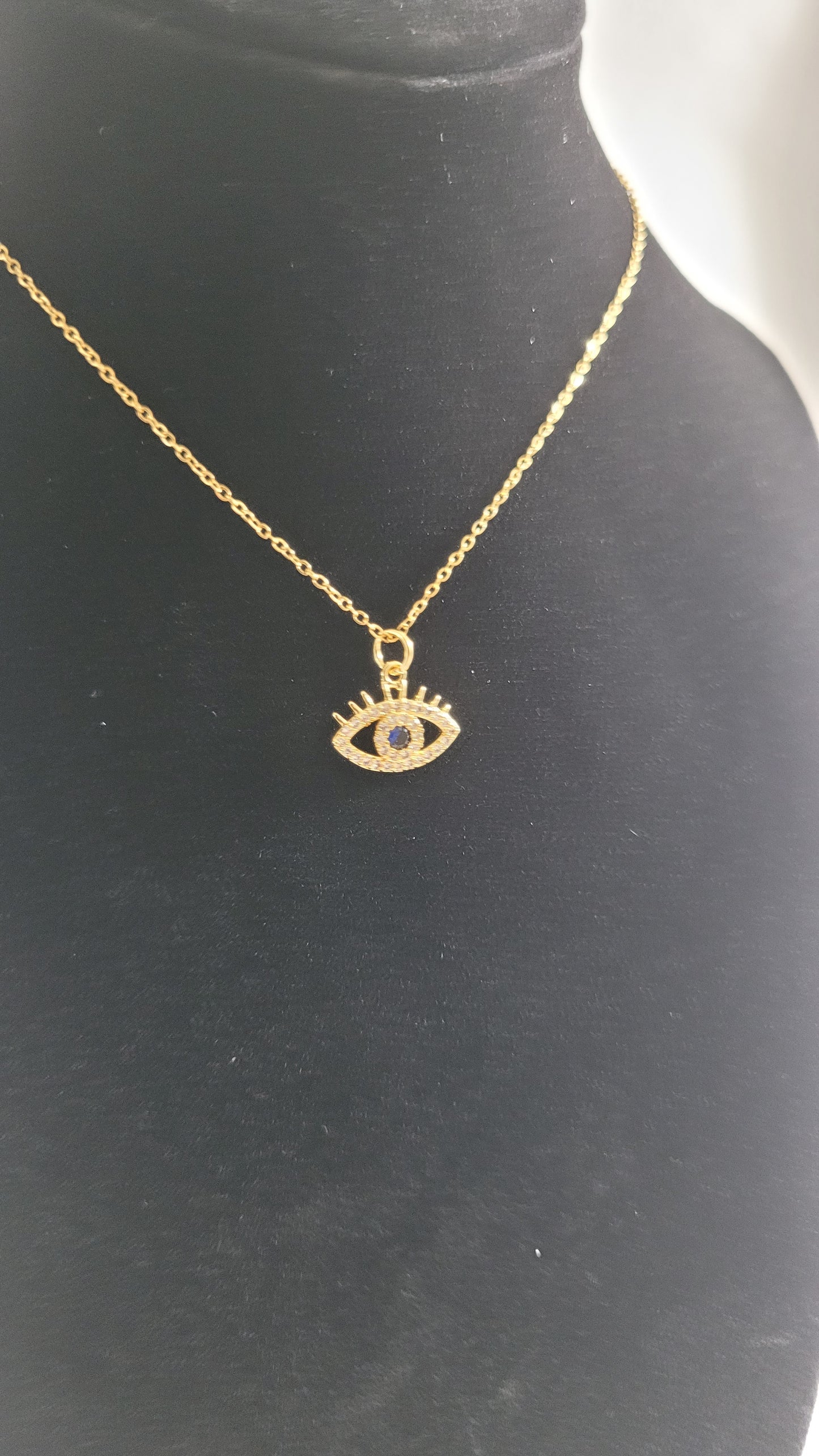 Ojo con Brillos en Dorado
