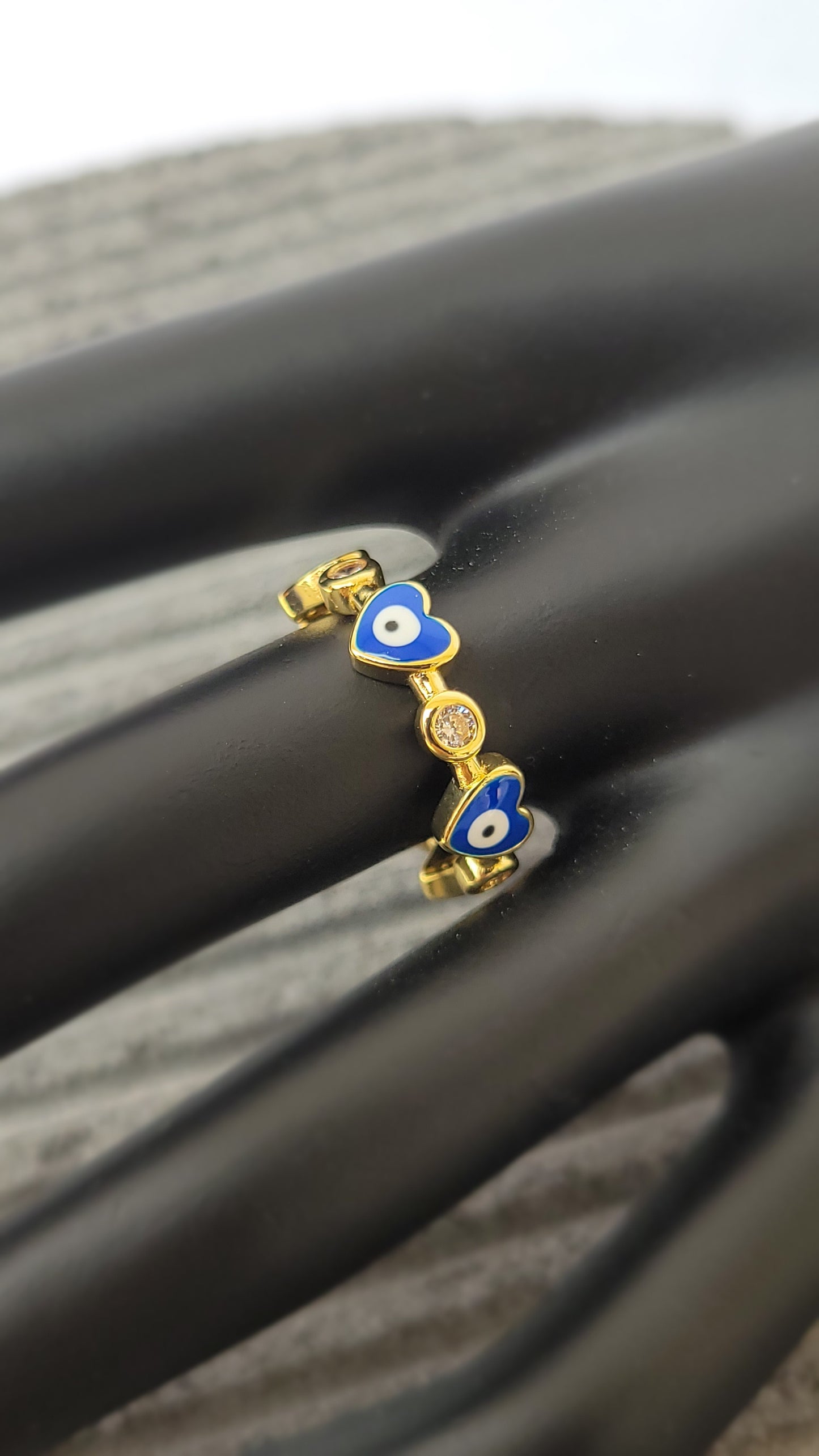 Corazones con Ojos Azul